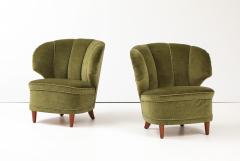 Carl Johan Boman A Pair of Carl Johan Boman Club Chairs Circa 1940 50 - 3932515