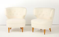 Carl Johan Boman A Pair of Carl Johan Boman Club Chairs Finland Circa 1940s - 4609636