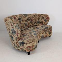 Carl Johan Boman Finnish Design Curved Sofa Attributed to C J Boman Circa 1940s - 4682722