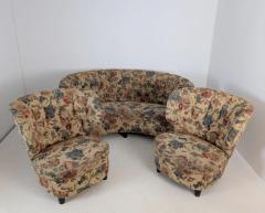 Carl Johan Boman Finnish Design Curved Sofa Attributed to C J Boman Circa 1940s - 4682723