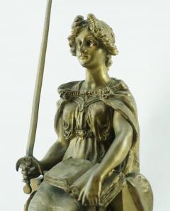 Carl Kauba Carl Kauba Bronze Figure of Justitia Seated Woman with Sword - 3005730