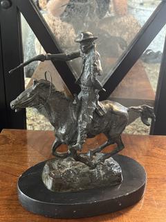 Carl Kauba FILL YOUR HANDS COWBOY AND HORSE BRONZE BY CARL KAUBA - 3879645