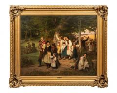 Carl Lasch The Walk Back Home A Monumental Exhibition Painting by Carl Lasch - 2867612