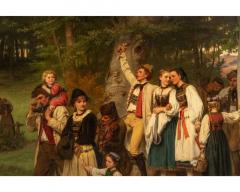 Carl Lasch The Walk Back Home A Monumental Exhibition Painting by Carl Lasch - 2867615