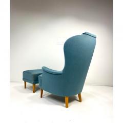 Carl Malmsten 1950s Carl Malmsten Lounge Chair and Ottoman - 4214987