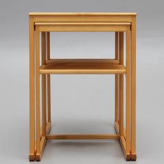 Carl Malmsten CARL MALMSTEN Nest of tables 3 parts birch Sl den  - 4609520
