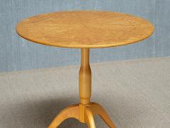 Carl Malmsten Carl Malmsten Berg Three Legged Side Table in Masur Birch Sweden 1950s - 4305019