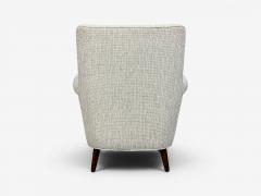Carl Malmsten Carl Malmsten Lounge Chairs Grey Fabric Wood Sweden 1950s - 4617325