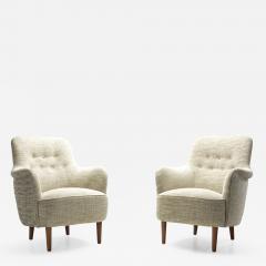 Carl Malmsten Carl Malmsten Samsas Pair of Armchairs for O H Sj gren Sweden 1960 - 2200551