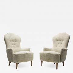 Carl Malmsten Farmor Armchairs by Carl Malmsten for O H Sj gren Sweden 1956 - 2109065