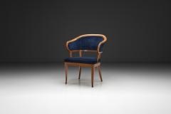 Carl Malmsten Jonas Love Armchair with Upholstery by Carl Malmsten Sweden Mid 20th Century - 4617116