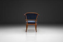 Carl Malmsten Jonas Love Armchair with Upholstery by Carl Malmsten Sweden Mid 20th Century - 4617119