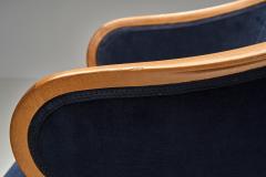 Carl Malmsten Jonas Love Armchair with Upholstery by Carl Malmsten Sweden Mid 20th Century - 4617128