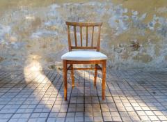 Carl Malmsten Midcentury Set of 4 Carl Malmsten Chairs Dining in Pine Sweden 1940s - 2265052