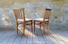 Carl Malmsten Midcentury Set of 4 Carl Malmsten Chairs Dining in Pine Sweden 1940s - 2265053