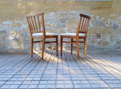 Carl Malmsten Midcentury Set of 4 Carl Malmsten Chairs Dining in Pine Sweden 1940s - 2265070