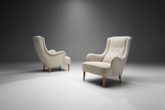 Carl Malmsten Oskar Armchairs by Carl Malmsten for O H Sj gren Sweden 1930s - 2020222