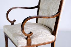 Carl Malmsten Pair of Carl Malmsten Armchairs in Birch and Satinwood Bodafors Sweden 1930s - 2484365