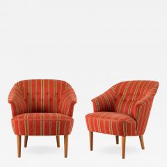 Carl Malmsten Pair of Carl Malmsten Lillasyster Lounge Chair - 499794