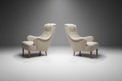 Carl Malmsten Pair of Carl Malmsten Oskar Armchairs for O H Sj gren Sweden 1930s - 4711025