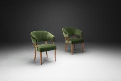 Carl Malmsten Pair of Lata Greven Armchairs by Carl Malmsten for O H Sj gren Sweden 1950s - 4515707