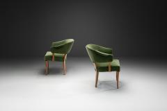 Carl Malmsten Pair of Lata Greven Armchairs by Carl Malmsten for O H Sj gren Sweden 1950s - 4515708