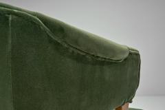 Carl Malmsten Pair of Lata Greven Armchairs by Carl Malmsten for O H Sj gren Sweden 1950s - 4515717