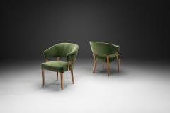 Carl Malmsten Pair of Lata Greven Armchairs by Carl Malmsten for O H Sj gren Sweden 1950s - 4520573