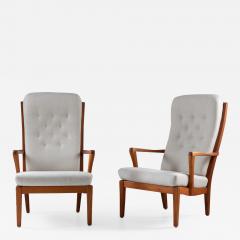 Carl Malmsten Pair of Scandinavian Midcentury Lounge Chairs by Carl Malmsten - 1620945