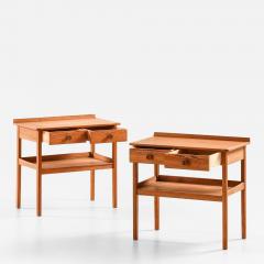 Carl Malmsten Pair of Side or Bedside Tables in Pine by Carl Malmsten 1940s - 4688884