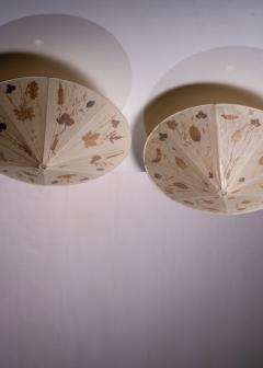 Carl Malmsten Pair of Vanja Sorbon Malmsten ceiling lamps - 2459045