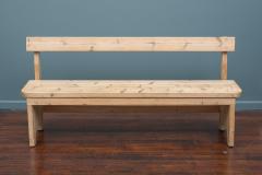 Carl Malmsten Swedish Designer Pine Bench 1970s - 4587302