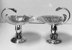 Carl Poul Petersen Pair of Carl Poul Petersen Sterling Silver Compotes Montreal C 1940 - 1676857