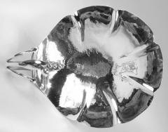 Carl Poul Petersen Pair of Poul Petersen Danish Modern Sterling Silver Lilypad Compotes - 3773853