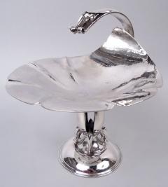 Carl Poul Petersen Poul Petersen Danish Midcentury Modern Sterling Silver Lilypad Compote - 4543690