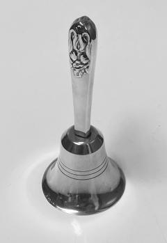 Carl Poul Petersen Sterling Hand Table Bell by Petersen Montreal C 1930  - 1651142