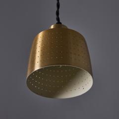 Carl Thore 1950s Carl Thore Perforated Brassed Metal Pendant - 4381922