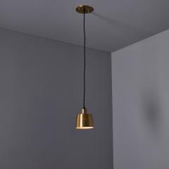 Carl Thore 1950s Carl Thore Perforated Brassed Metal Pendant - 4381923