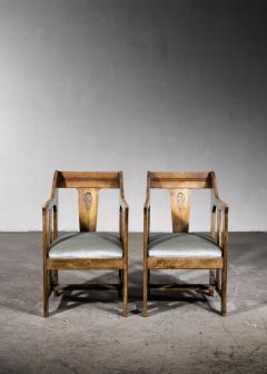 Carl Westman Pair of Carl Westman Art Nouveau armchairs - 4739172