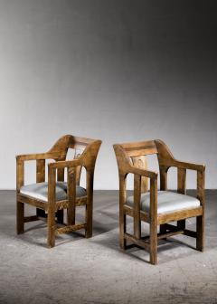 Carl Westman Pair of Carl Westman Art Nouveau armchairs - 4739174
