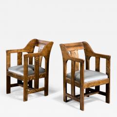 Carl Westman Pair of Carl Westman Art Nouveau armchairs - 4739192