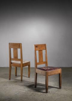 Carl Westman Pair of Carl Westman oak chairs - 4204941