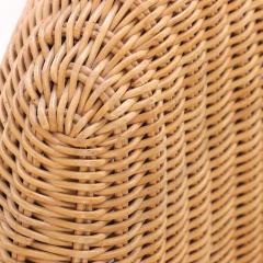 Carl jerstam Vintage Ikea rattan low lounge chair C 2001  - 4323709