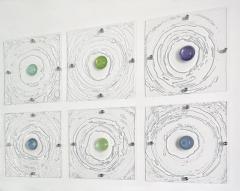 Carla Goldberg Carla Goldberg Ripple Effect Sea Glass 6 Piece Set Cast and Poured Resin 2022 - 2841614