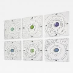 Carla Goldberg Carla Goldberg Ripple Effect Sea Glass 6 Piece Set Cast and Poured Resin 2022 - 2841862