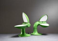 Carla Venosta Pair of Carla Venosta green Quebec table lamps - 4551404