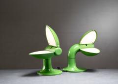 Carla Venosta Pair of Carla Venosta green Quebec table lamps - 4551405