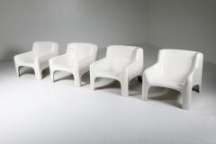 Carlo Bartali Arflex Solar Lounge Chairs in Fiberglass by Carlo Bartali 1960s - 1918555