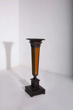 Carlo Bugatti Carlo Bugatti Attr Rare Italian Pedestal in velvet - 3695018