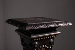 Carlo Bugatti Carlo Bugatti Attr Rare Italian Pedestal in velvet - 3695080